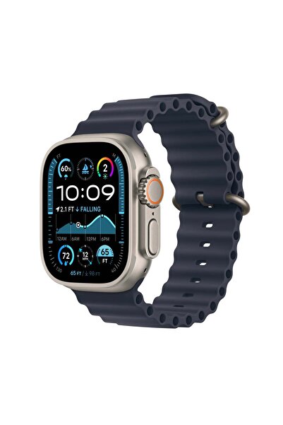 Apple Watch Ultra 2 GPS + Cellular 49mm Titanium Case with Navy Ocean Band