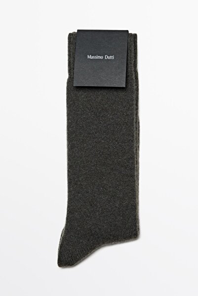 Massimo Dutti Kaşmir karışımlı triko çorap