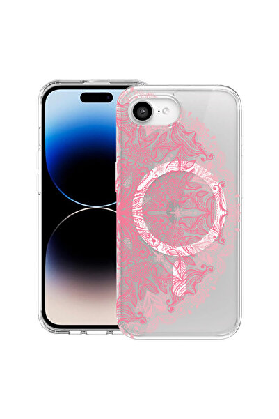 bestcase Carcasă antișoc MagSafe TPU pentru Apple iPhone 16e, roz dantelă, 19...