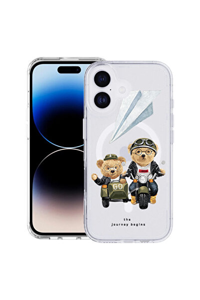 bestcase Θήκη MagSafe Anti Shock TPU για Apple iPhone 17, Teddy On The Road, ...