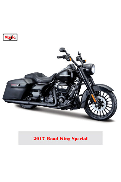 Choice8 دراجة هارلي ديفيدسون رود كينج 2017 من مايستو، بمقياس 1:12، بتصاميم مت...