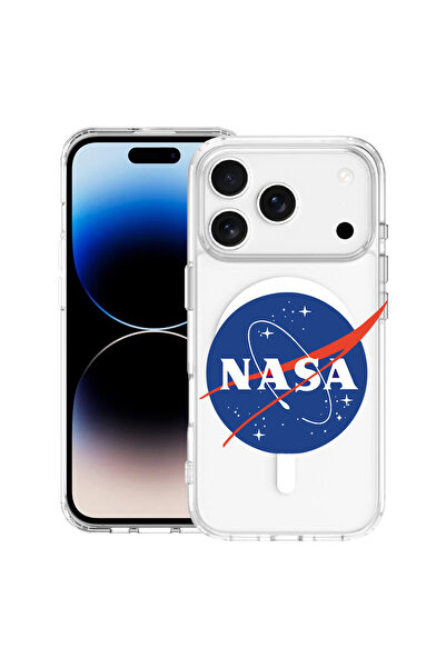 bestcase Carcasă antișoc MagSafe TPU pentru Apple iPhone 17 Pro, Nasa Classic...