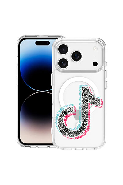 bestcase Carcasă antișoc MagSafe TPU pentru Apple iPhone 17 Pro, Calligraphy ...
