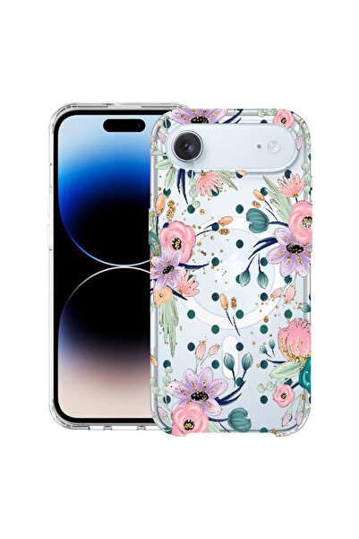bestcase Carcasă antișoc MagSafe TPU pentru Apple iPhone 17 Air, Colecția Flo...