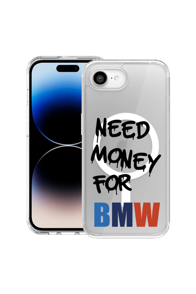 bestcase Θήκη MagSafe Anti Shock TPU για Apple iPhone 16e, Need Money For BMW, 1988339 AS 1871