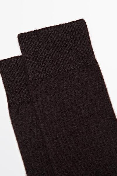 Massimo Dutti Kaşmir karışımlı triko çorap