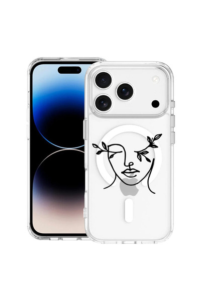 bestcase Carcasă antișoc MagSafe TPU pentru Apple iPhone 17 Pro, model abstra...