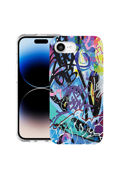 bestcase Carcasă antișoc MagSafe TPU pentru Apple iPhone 16e, Graffiti, 19883...