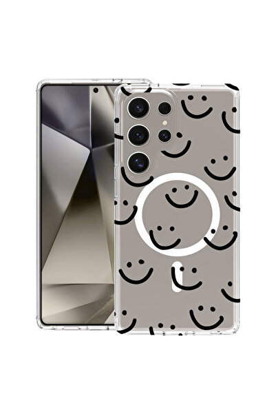 bestcase Θήκη MagSafe Anti Shock TPU για Samsung Galaxy S25 Ultra, Smiley, 20...