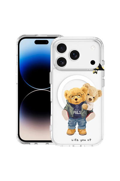 bestcase Carcasă antișoc MagSafe TPU pentru Apple iPhone 17 Pro Max, Ursuleț ...