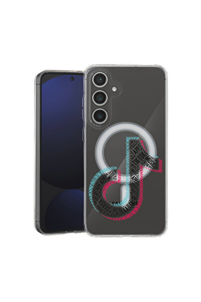 bestcase Carcasă antișoc MagSafe TPU pentru Samsung Galaxy A55, Calligraphy T...