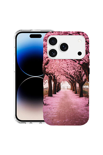 bestcase Carcasă antișoc MagSafe TPU pentru Apple iPhone 17 Pro, flori de cir...