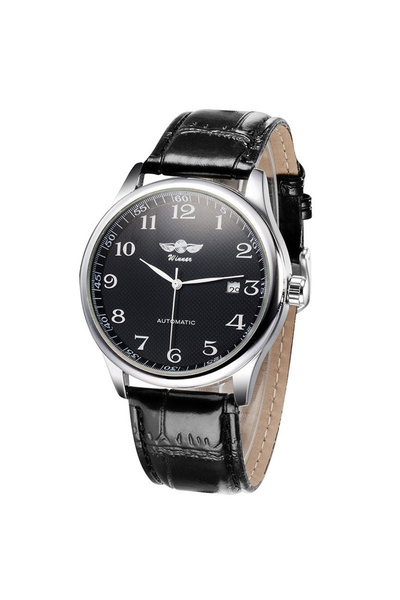 T-WINNER Ceas de mână bărbătesc clasic retro vintage mecanic automat la modă casual elegant