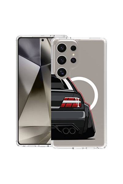 bestcase Carcasă MagSafe antișoc TPU pentru Samsung Galaxy S25 Ultra, lumină ...