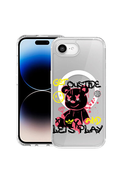 bestcase Carcasă antișoc MagSafe TPU pentru Apple iPhone 16e, Teddy Bear Lets...