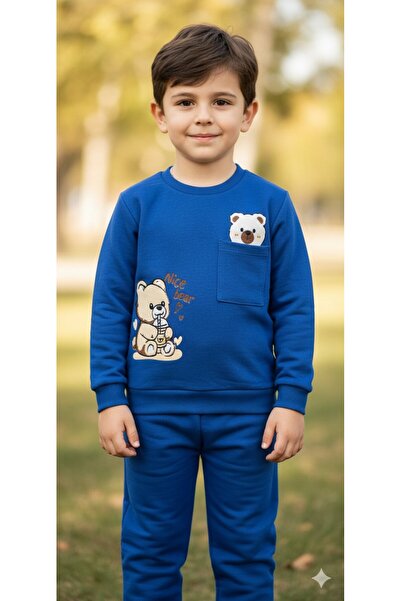 Yalçınoğlu Kids 1-4 Years Old Baby Children's Daily 2-Piece Seasonal Set | Sw...