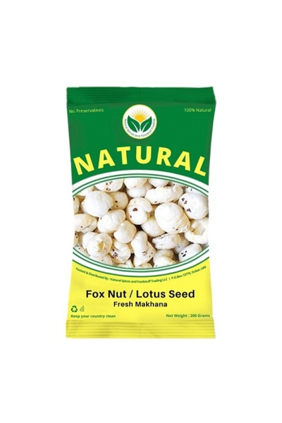 Natural ماخانا طازجة 200 غرام (جوز الثعلب/بذور اللوتس) × 12