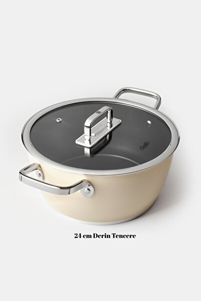 Gigilli Bellini 7-Piece Cookware Set Cream