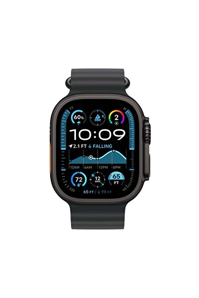 Apple Watch Ultra 2 GPS + Cellular 49mm Black Titanium Case with Black Ocean Band