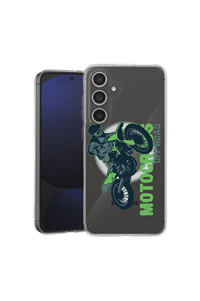 bestcase Carcasă MagSafe Anti-Șoc TPU pentru Samsung Galaxy A36 5G, Motocross...