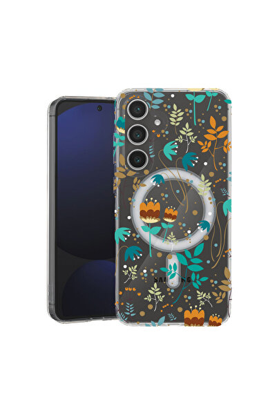 bestcase Carcasă antișoc MagSafe TPU pentru Samsung Galaxy A35, flori de prim...