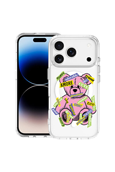 bestcase Carcasă antișoc MagSafe TPU pentru Apple iPhone 17 Pro Max, Teddy Be...