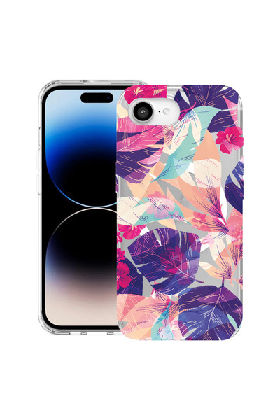 bestcase Carcasă antișoc MagSafe TPU pentru Apple iPhone 16e, Flori tropicale...