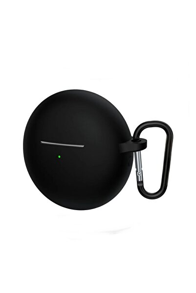 Gpack Huawei Freebuds 7i Uyumlu Kılıf Mat Kancalı Silikon SF13 Siyah