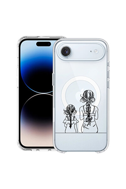 bestcase Carcasă antișoc MagSafe TPU pentru Apple iPhone 17 Air, Mamă și fiic...