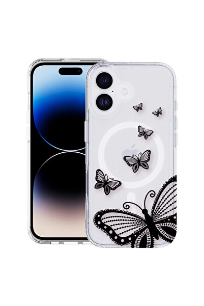 bestcase Carcasă antișoc MagSafe TPU pentru Apple iPhone 17, fluture, 2087013...
