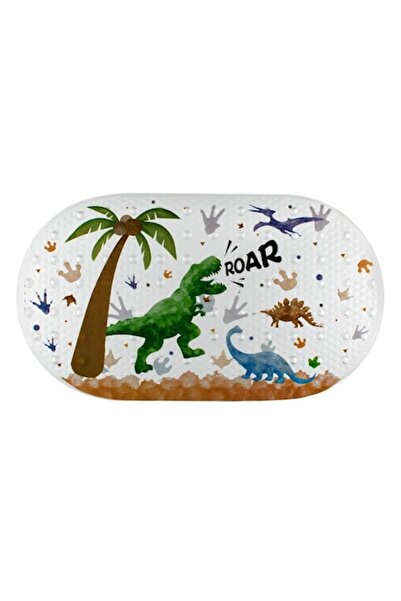OEM Non-Slip Bath Mat Dinosaurs Transparent PVC 69x38.5cm