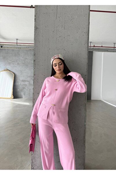 bi Basic Üç Düğmeli Triko Takım