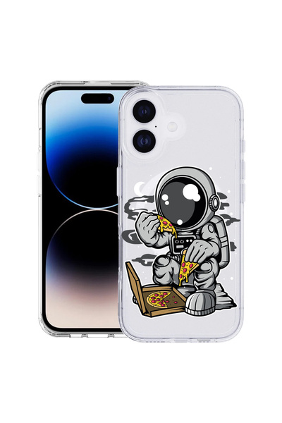 bestcase Carcasă antișoc MagSafe TPU pentru Apple iPhone 17, Astronaut Pizza,...