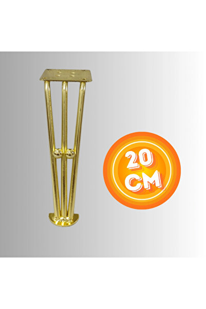 CAN METAL 20 CM METAL BONCUKLU KOLTUK AYAĞI MOBİLYA AYAĞI ÜNİTE AYAĞI KONSOL ...