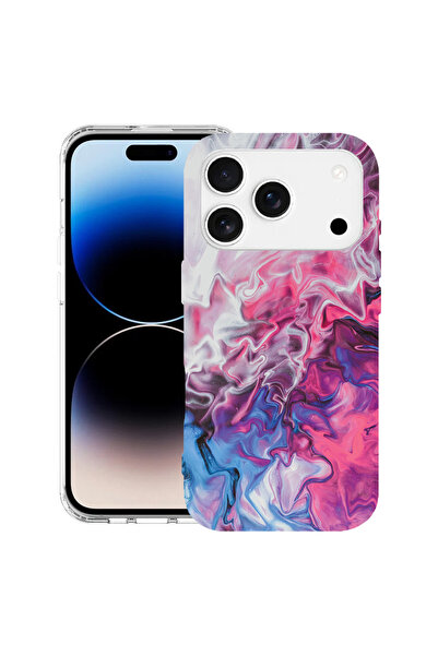 bestcase Carcasă antișoc MagSafe TPU pentru Apple iPhone 17 Pro, roz marmorat...