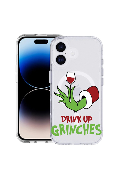 bestcase MagSafe Anti Shock TPU калъф за Apple iPhone 17, Grinches - Drink Up...