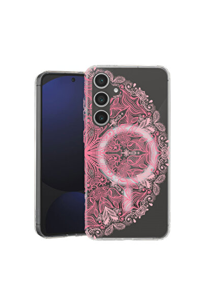 bestcase Θήκη MagSafe Anti Shock TPU για Samsung Galaxy A55, Ροζ Δαντέλα, 208...