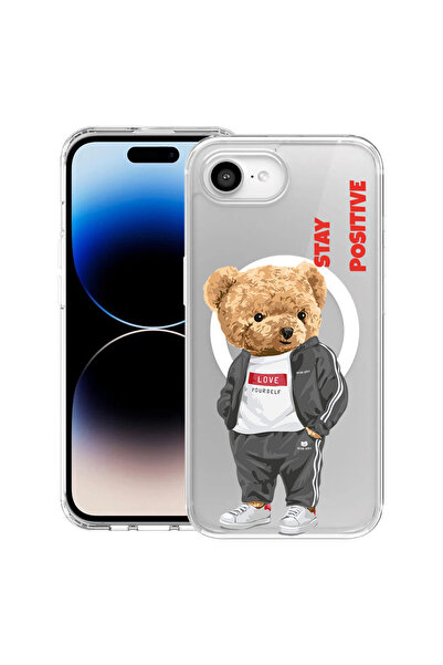 bestcase Carcasă antișoc MagSafe TPU pentru Apple iPhone 16e, Stay Positive -...