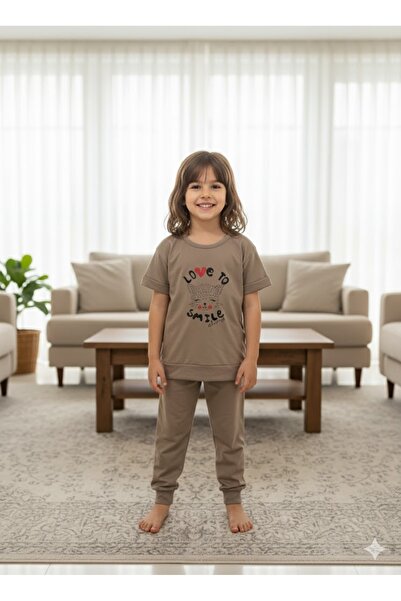 FAMES PİJAMA Children's Stone Pajama Set