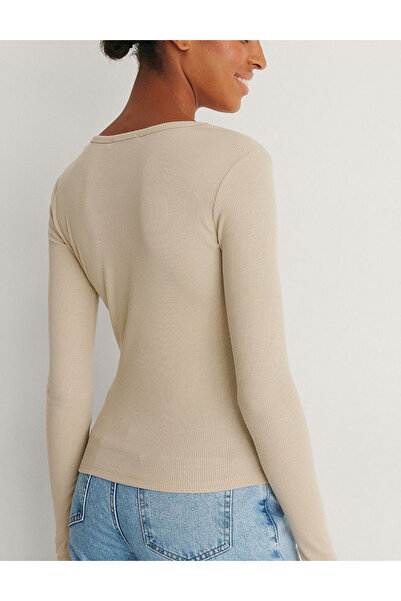 Nakd Bluză cu nasturi Na'kd, bej