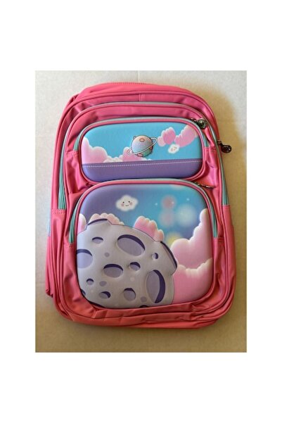 TAO Rucsac scolar cu imprimeu 3D pe fata – 40x30x16 cm, compartimente multipl...