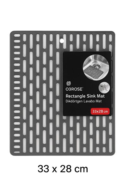 Genel Markalar Dikdörtgen Lavabo Matı 33x28 cm – Kaymaz Esnek Koruyucu Mat