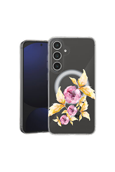 bestcase Carcasă antișoc MagSafe TPU pentru Samsung Galaxy A36 5G, flori past...