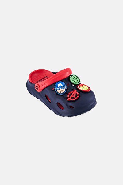 Marvel Toddlers Boy Avengers Slingback Clogs, Black