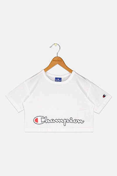 Champion Kids Girl Oversized Fit Short Sleeves Outdoor T-shirts, White
