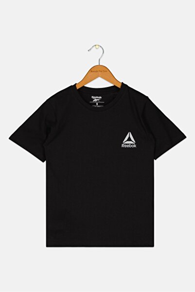 Reebok Kids Boy Sportswear Fit Short Sleeves Outdoor T-Shirt, Black