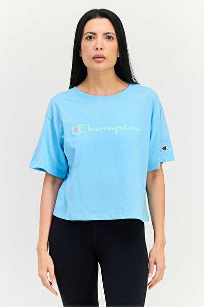 Champion Women Sportswear Fit Short Sleeve Outdoor T-Shirt, Sky Blue