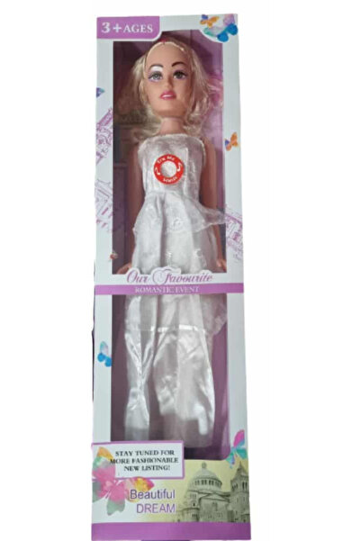 OEM Papusa Muzicala 75cm rochie Alba