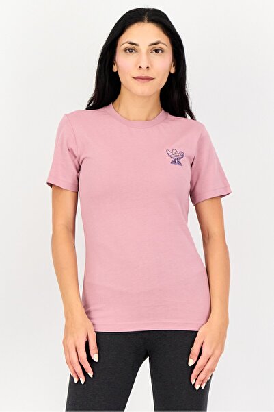 adidas Women Sportswear Fit Short Sleeve Outdoor T-Shirt, Mauve