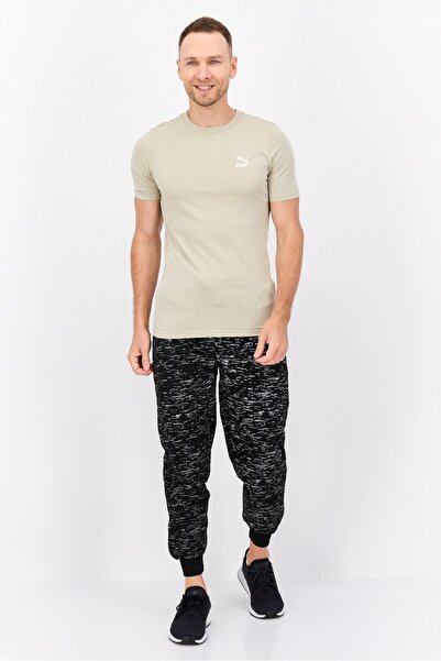 Puma Men Sportswear Fit Short Sleeve Outdoor T Shirt, Chalk